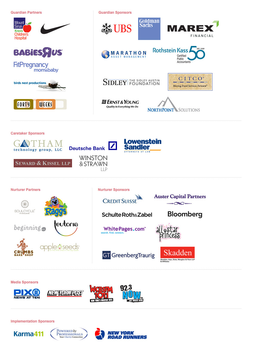 R Baby Run/Walk Sponsors